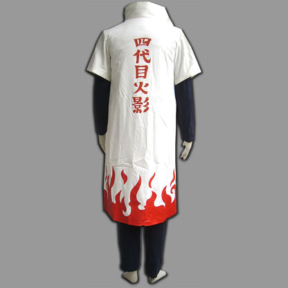 Anime Naruto Costume  Fourth Hokage Minato Cosplay Cloak With Headband for Adults Kids