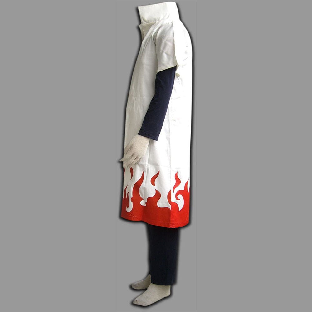 Anime Naruto Costume  Fourth Hokage Minato Cosplay Cloak With Headband for Adults Kids