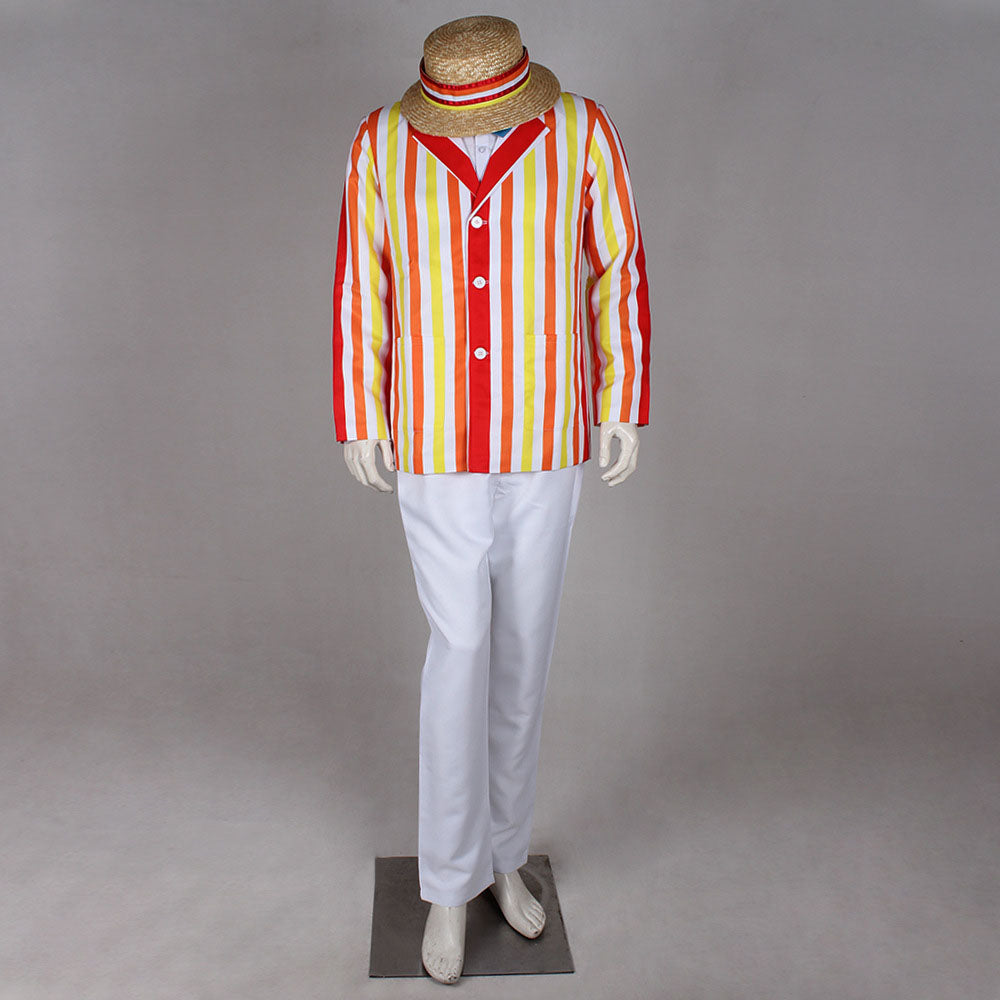 Movie Mary Poppins Costumes Bert Cosplay Full Outfits Men Halloween