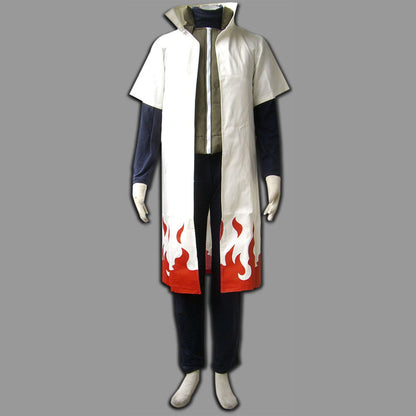 Anime Naruto Costume  Fourth Hokage Minato Cosplay Cloak With Headband for Adults Kids