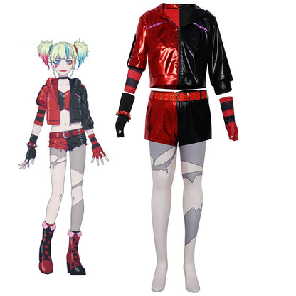 Suicide Squad ISEKAI Costume Harley Quinn Cosplay full Outfits for Women