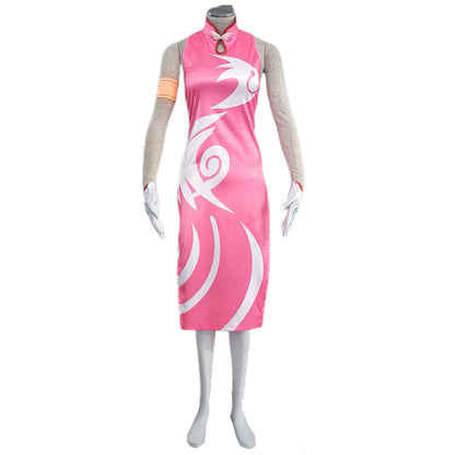 Anime Naruto Mobile Game Costume Sakura Haruno Cosplay Cheongsam Dress for Women Kids