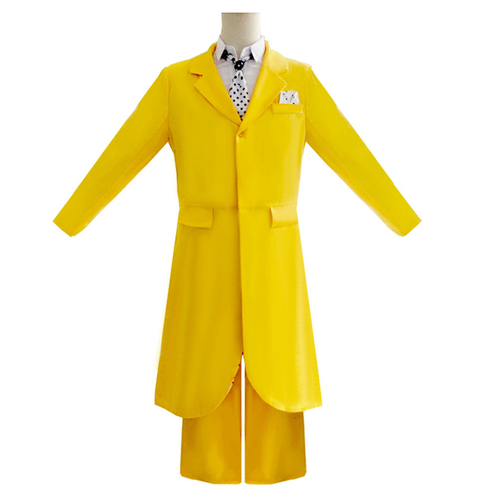 The Mask Costume Stanley Ipkiss The Mask Cosplay Yellow Full Outfit for Men Halloween
