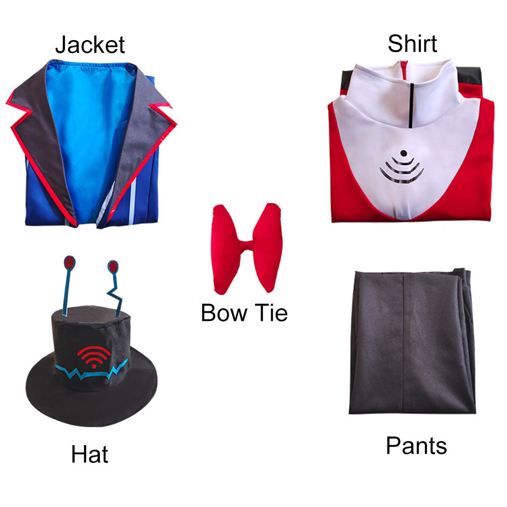 Hazbin Hotel Costume Blitzo Cosplay full Outfit for Men Halloween