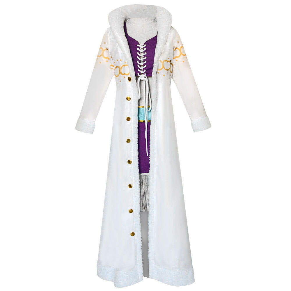 Pirate Adventure Archaeologist White Coat Costume Full Outfit for Women Halloween