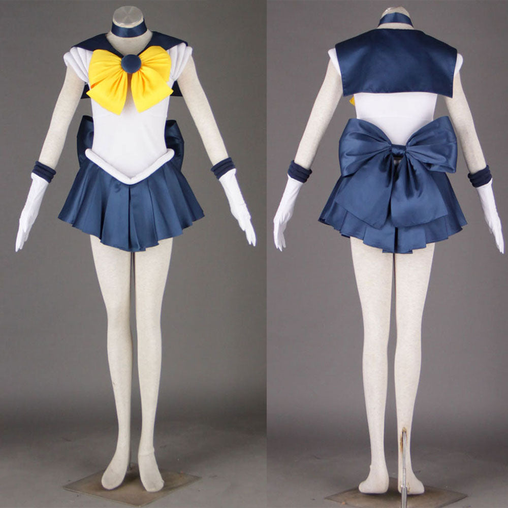 Anime Sailor Moon Costume Tenou Haruka Sailor Uranus Fighting Cosplay Outfit and Accessories Women and Kids Halloween