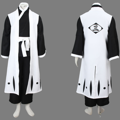 Anime 3rd Division Caption White Haori Cosplay Costume Set for Men and Kids