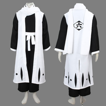 Anime 6th Division Captain White Scarf Noble Swordsman Cosplay Costume for Men Kids