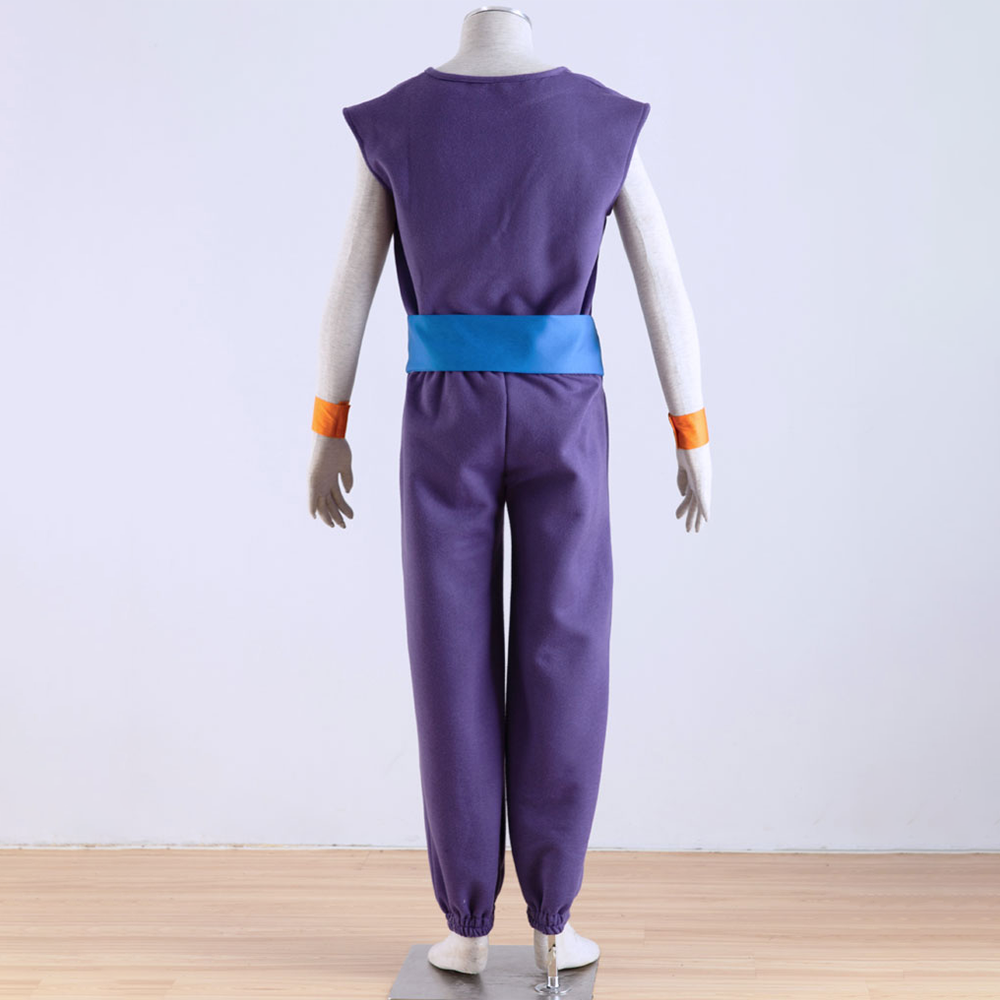 Anime Dragon Ball Piccolo Trainning Outfits Cosplay Costume with Accessories Men and Kids Halloween