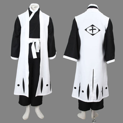 Anime 10th Division Captain Ice Blade Young Commander Cosplay Outfit for Men Kids