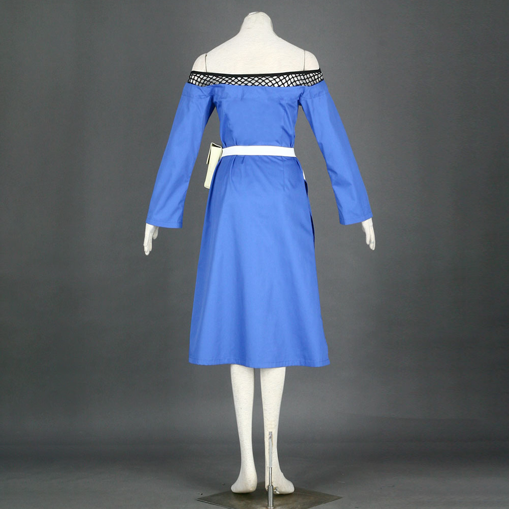 Anime Naruto Costume Mizukage Mei Terumi Cosplay Blue Dress Costume with Mizukage  Hat for Women Kids