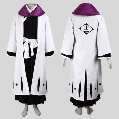 Anime 12th Division Captain Mad Scientist Cosplay Costume Outfit for Men and Kids